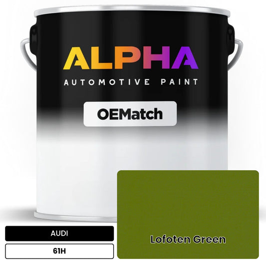 AUDI Lofoten Green 61H OEMatch Basecoat