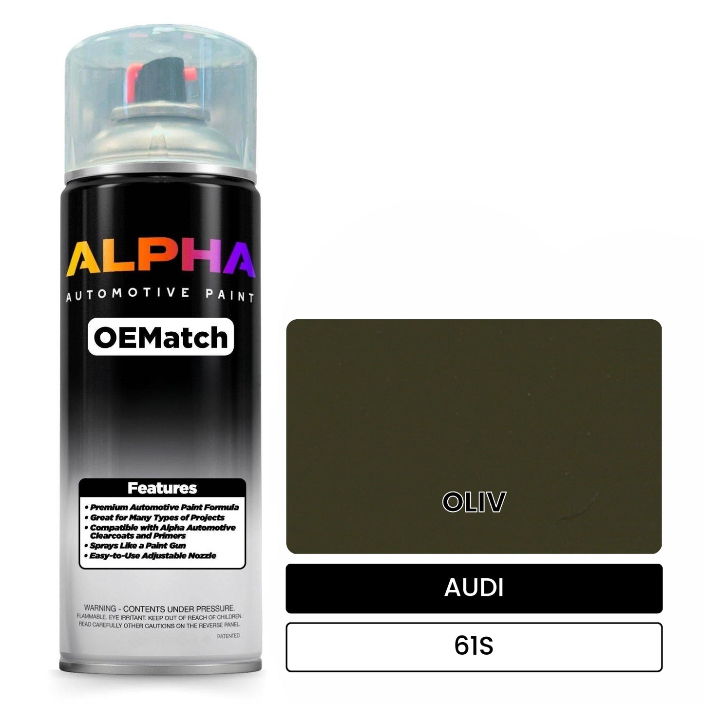 AUDI Olive Green 61S OEMatch Spraycan