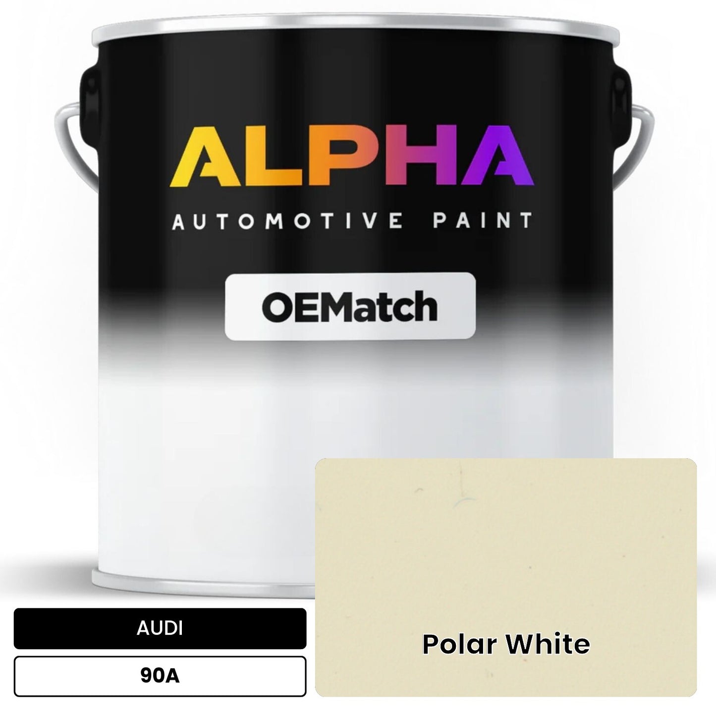 AUDI Polar White 90A OEMatch Basecoat