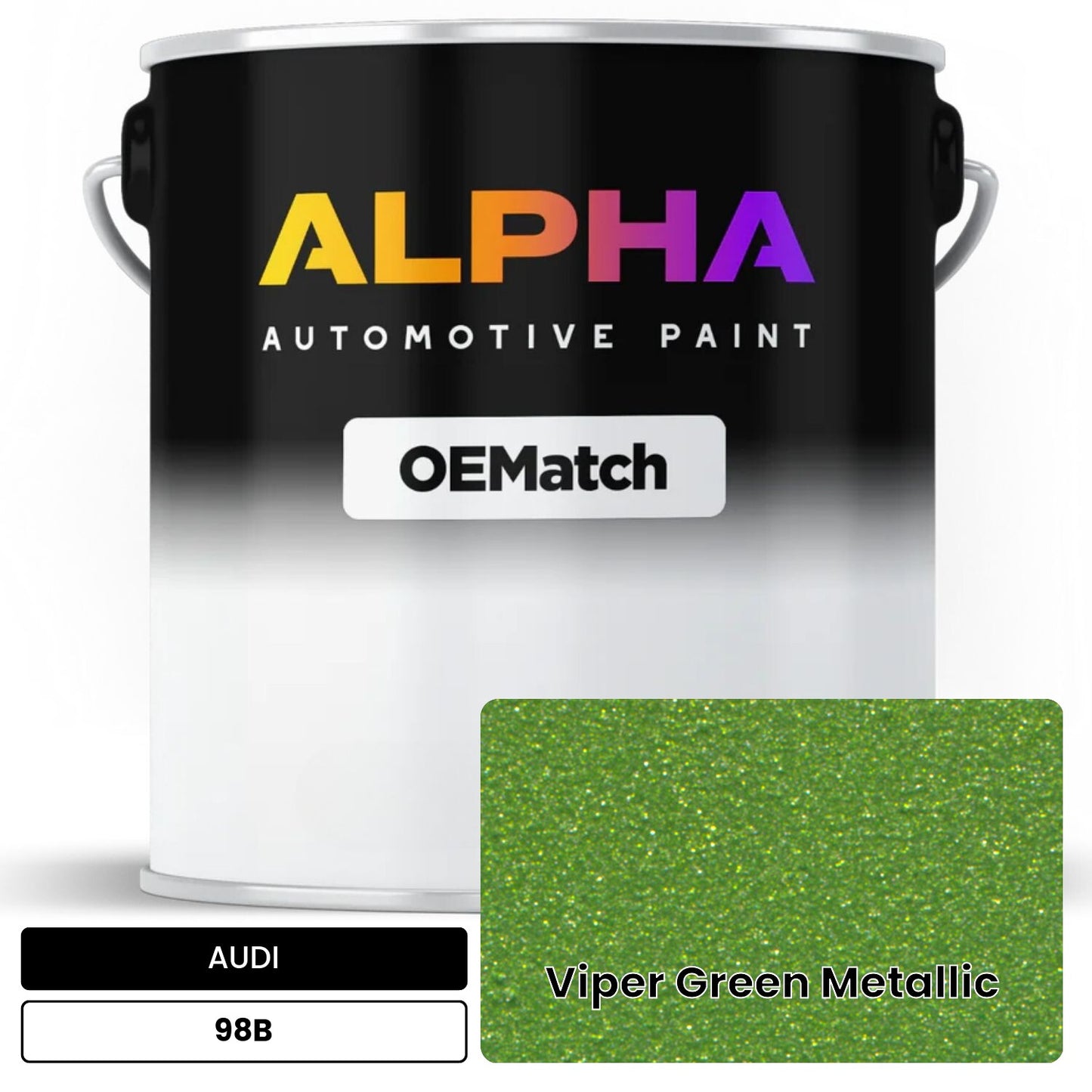 AUDI Viper Green Metallic 98B OEMatch Basecoat