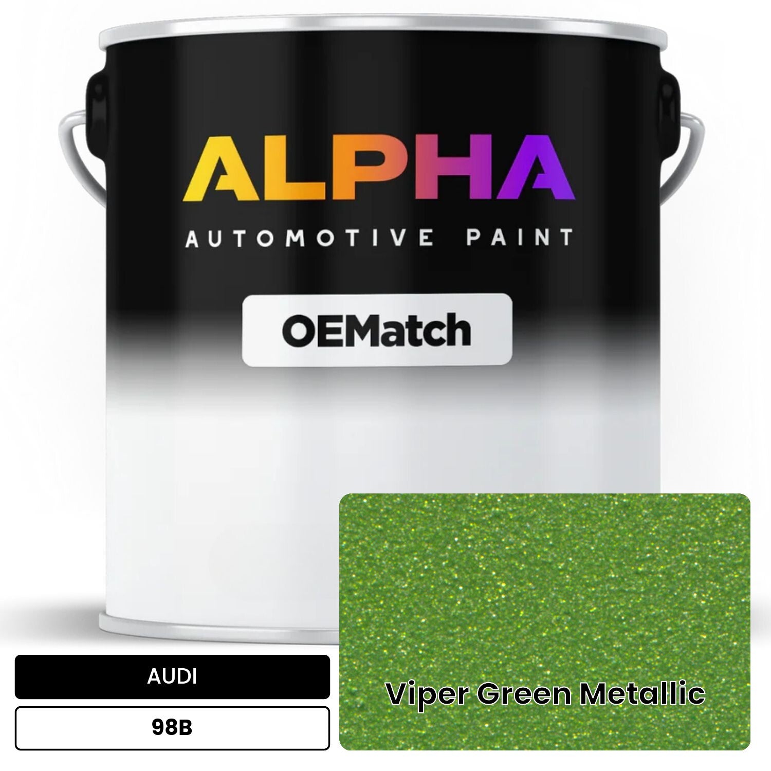 AUDI Viper Green Metallic 98B OEMatch Basecoat