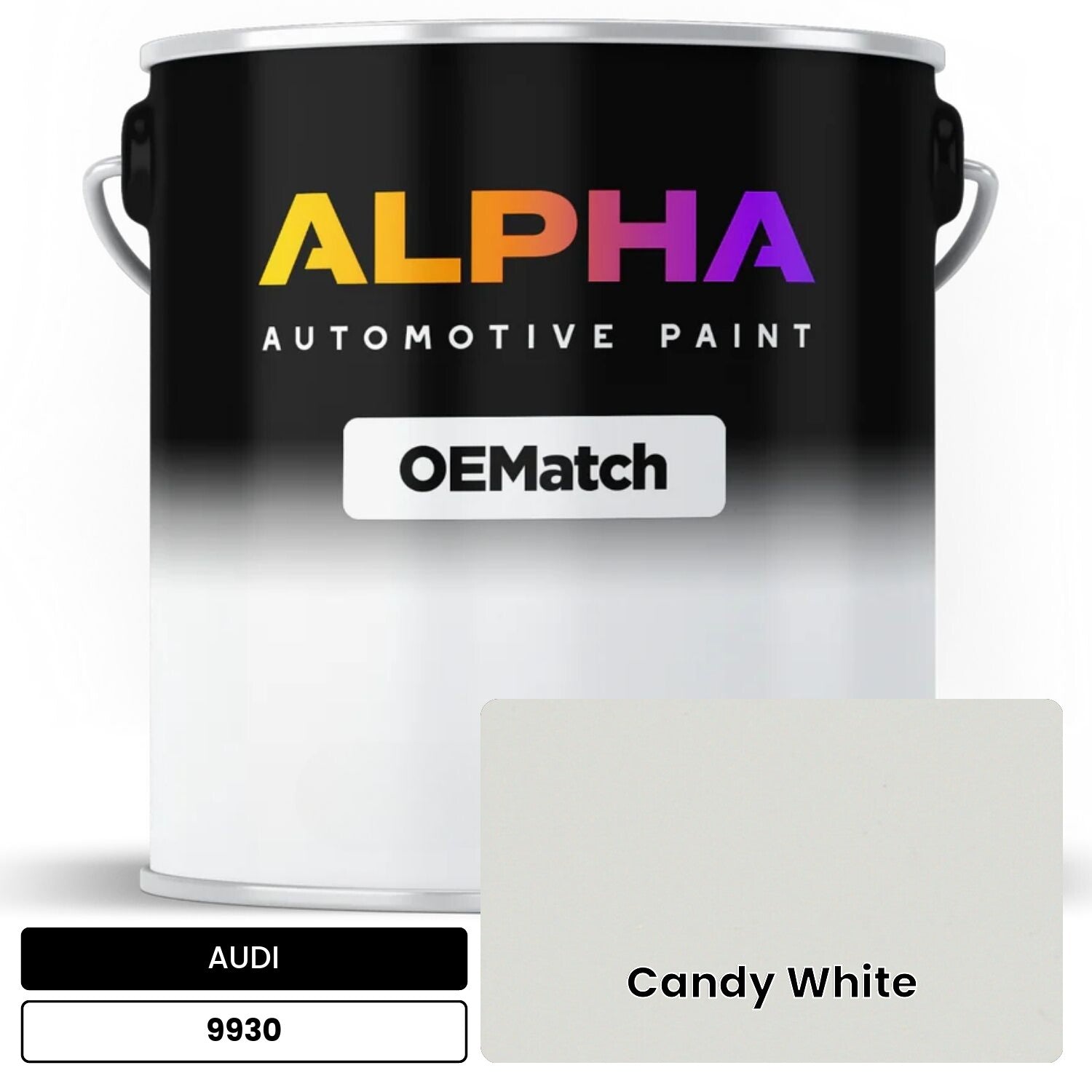 AUDI Candy White 9930 OEMatch Basecoat