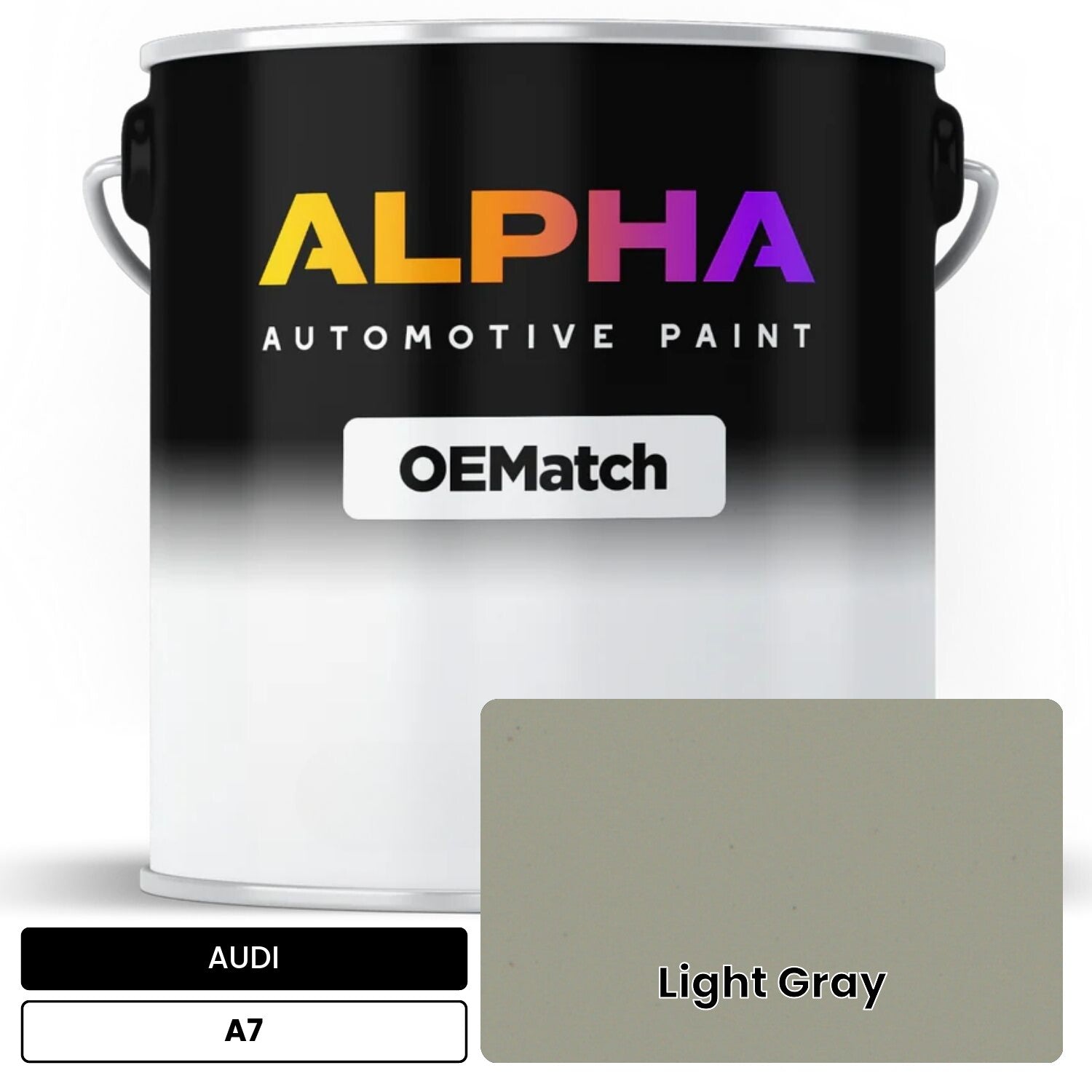 AUDI Light Gray A7 OEMatch Basecoat
