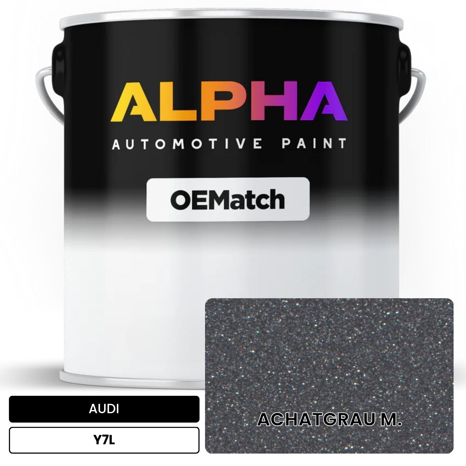 AUDI Achat Gray Metallic Y7L OEMatch Basecoat