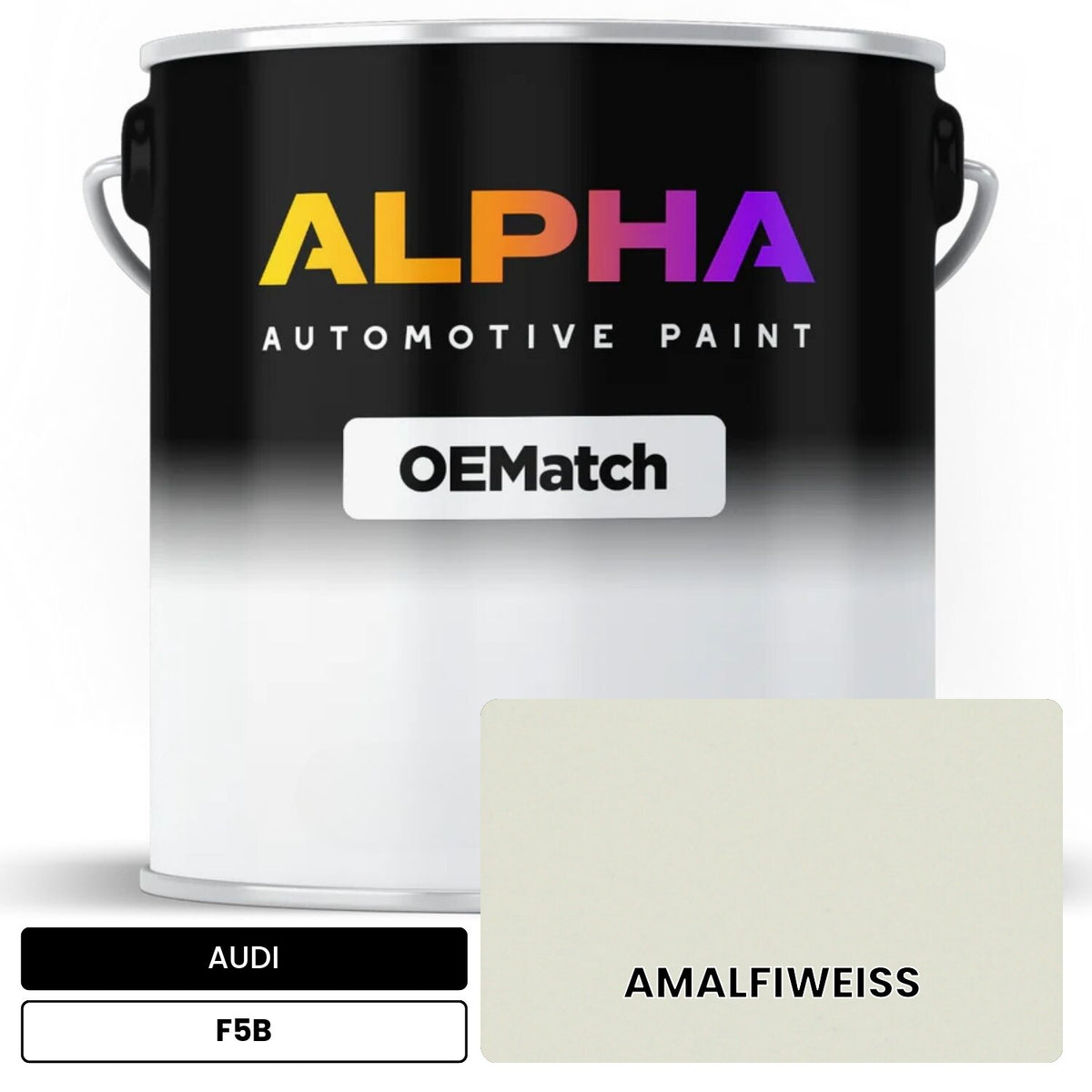 AUDI Amalfi White F5B OEMatch Basecoat