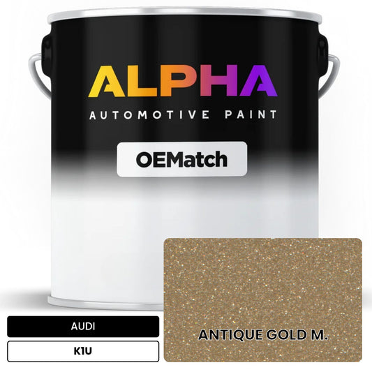 AUDI Antique Gold Metallic K1U OEMatch Basecoat