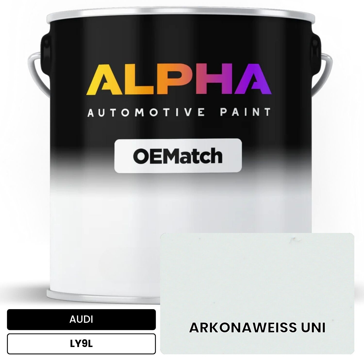 AUDI Arkona White LY9L OEMatch Basecoat