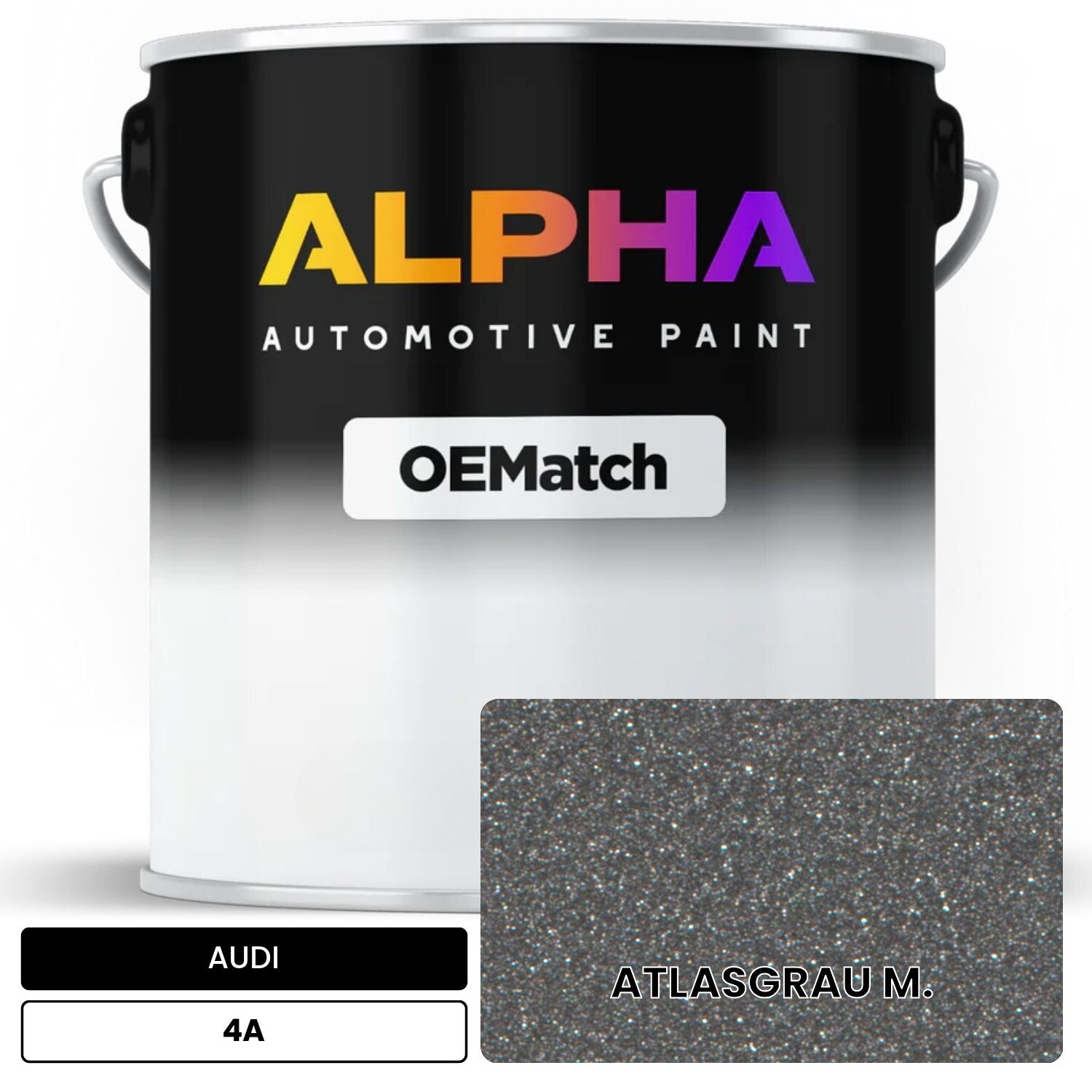 AUDI Atlas Gray Metallic 4A OEMatch Basecoat
