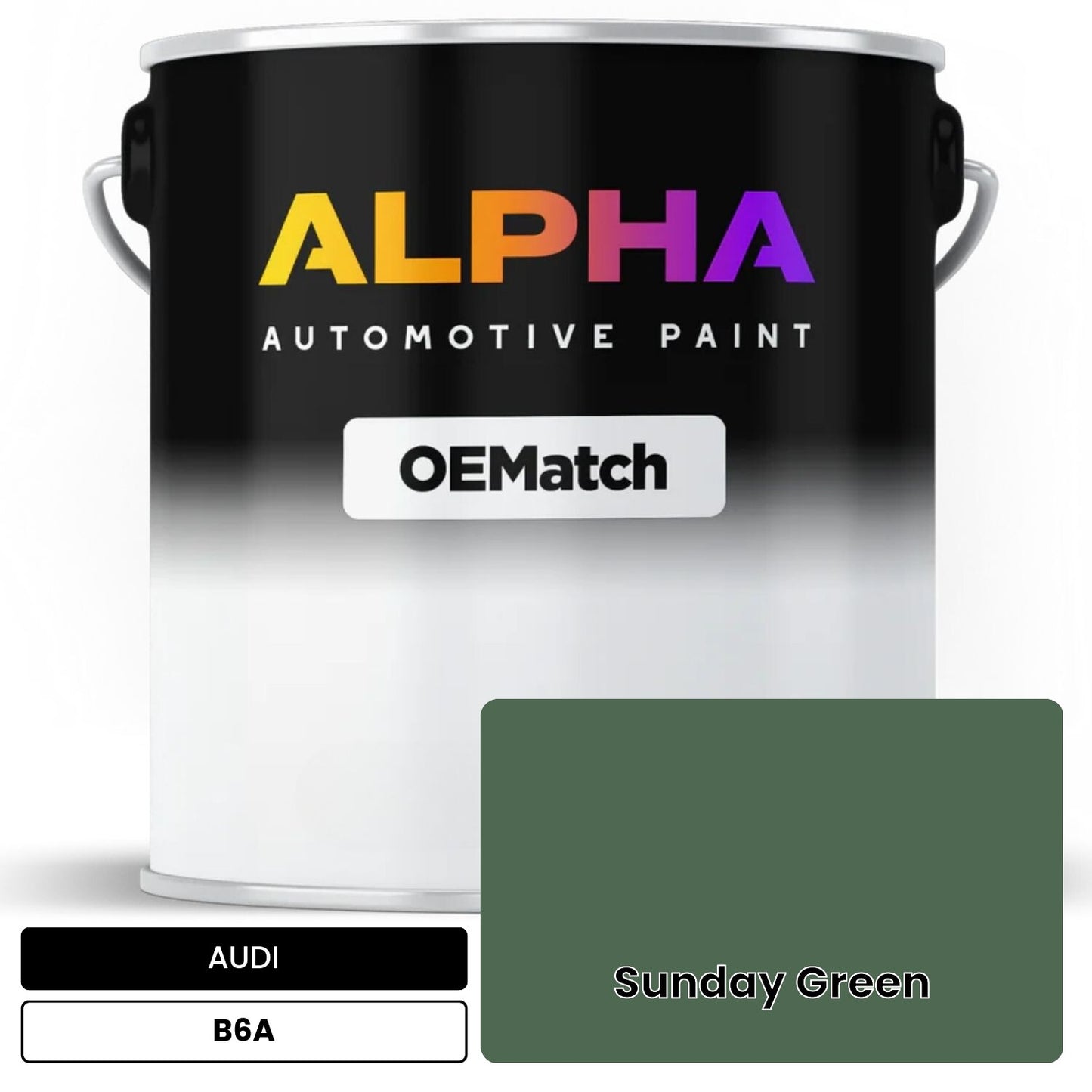 AUDI Sunday Green B6A OEMatch Basecoat