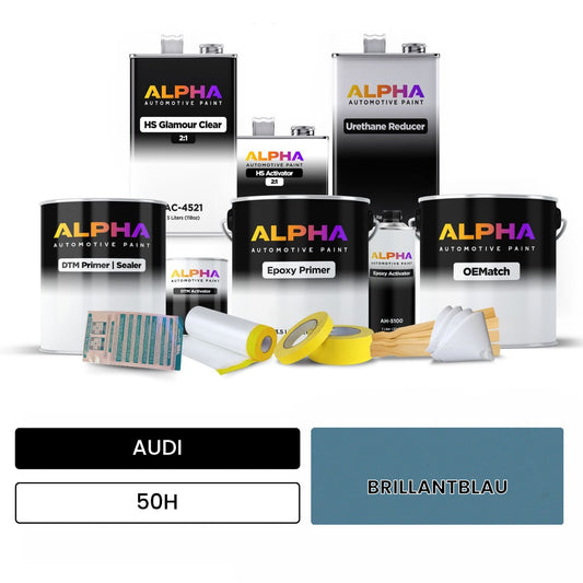 AUDI Brilliant Blue 50H OEMatch Vehicle Paint Kit