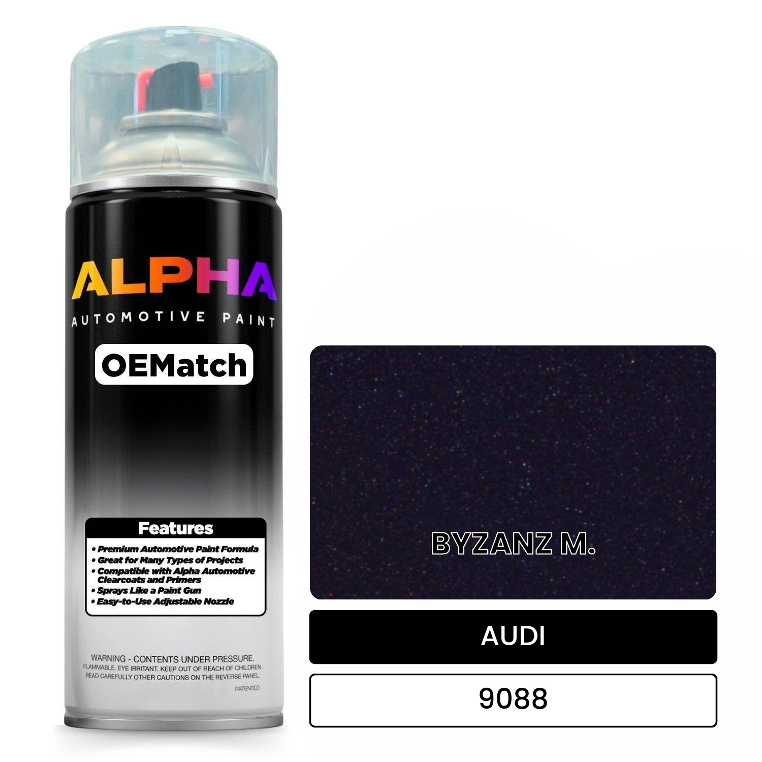 AUDI Byzance Metallic 9088 OEMatch Spraycan