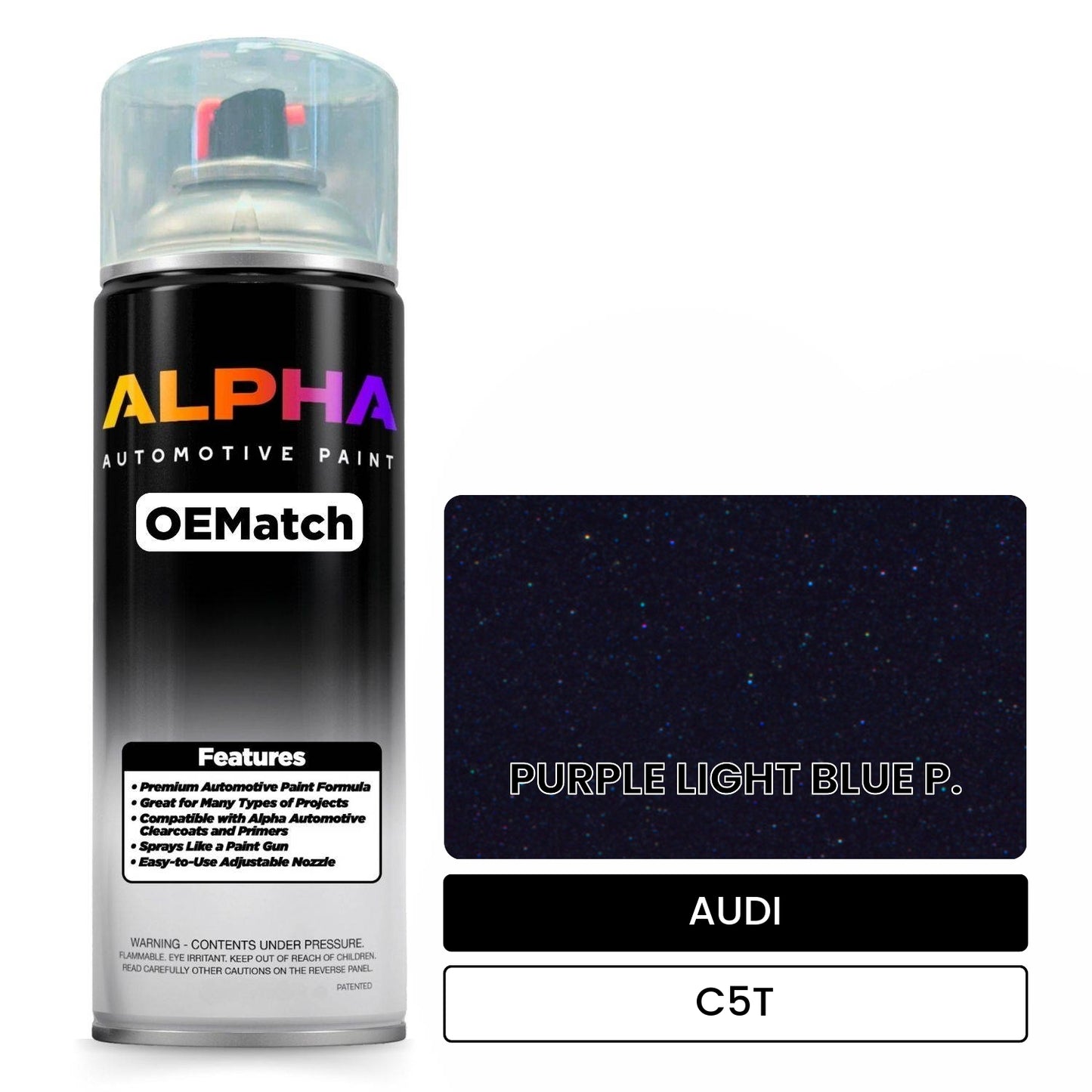 AUDI Purple Light Blue Pearl C5T OEMatch Spraycan