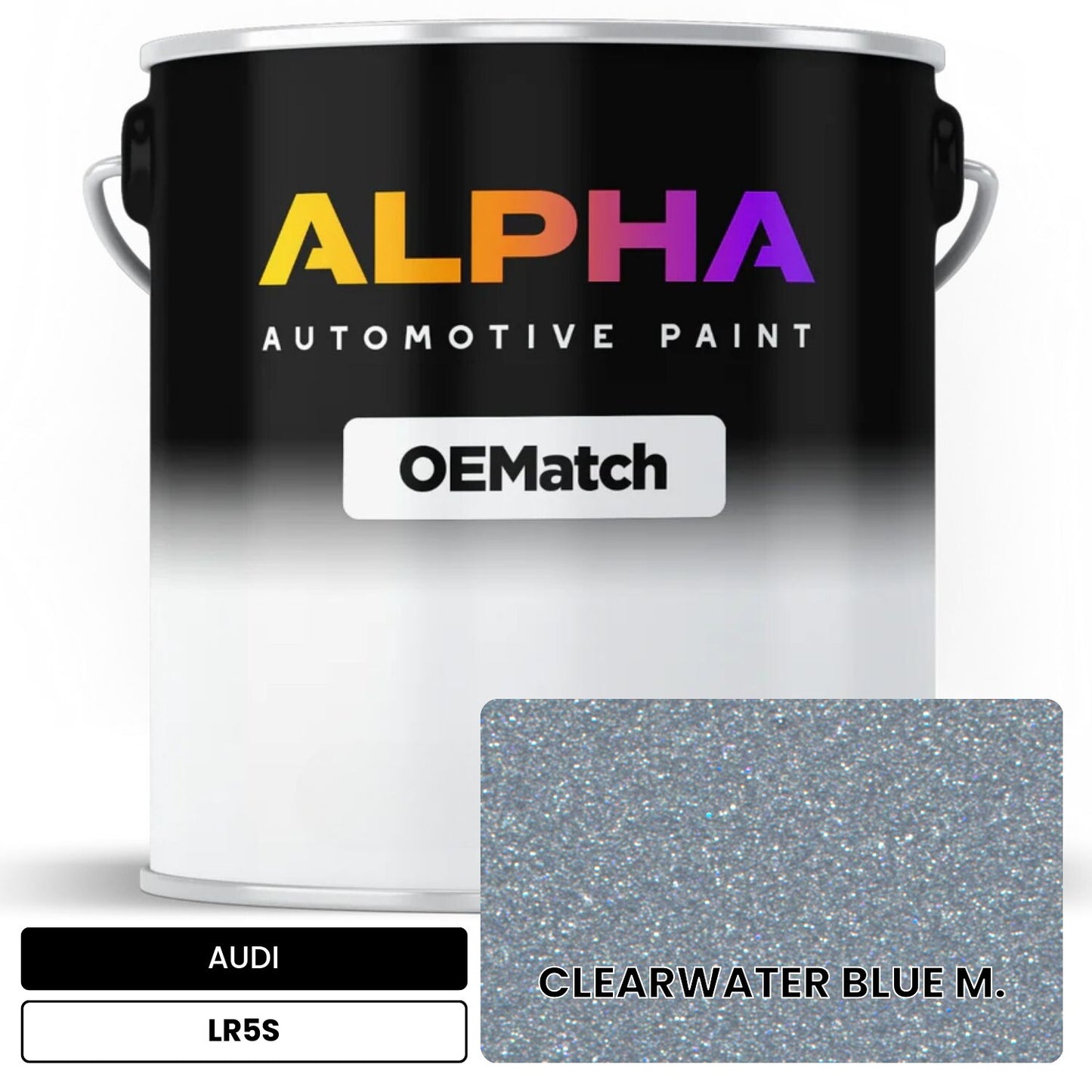 AUDI Clearwater Blue Metallic LR5S OEMatch Basecoat