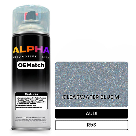 AUDI Clearwater Blue Metallic R5S OEMatch Spraycan