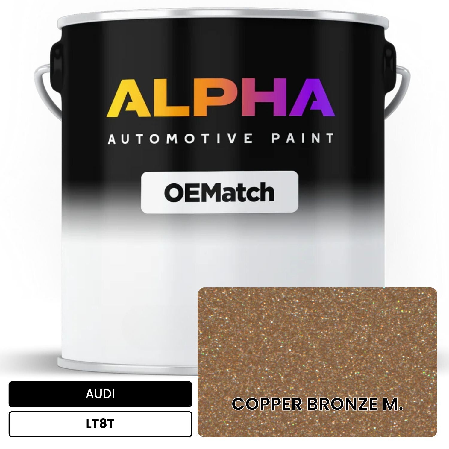 AUDI Copper Bronze Metallic LT8T OEMatch Basecoat