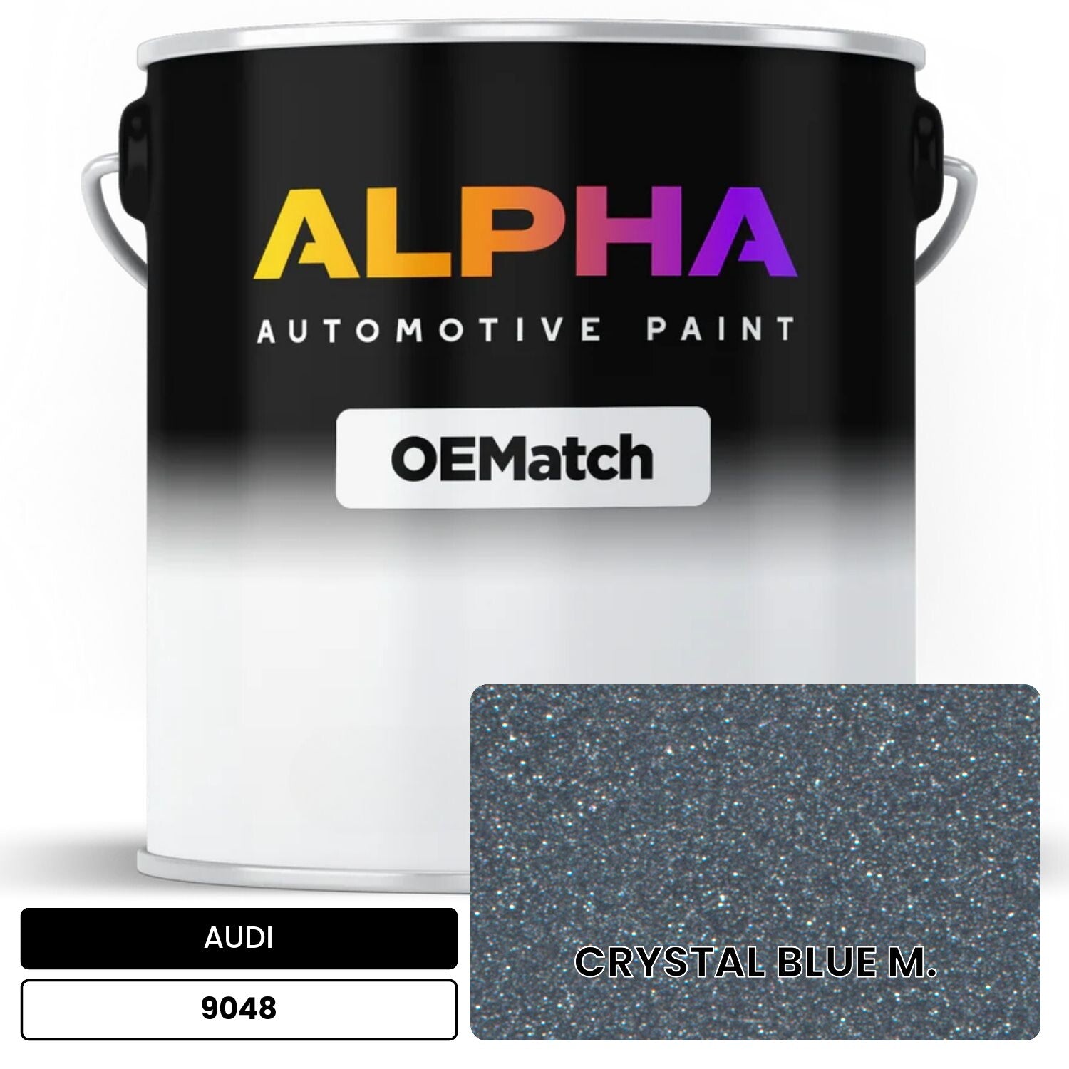 AUDI Crystal Blue Metallic 9048 OEMatch Basecoat