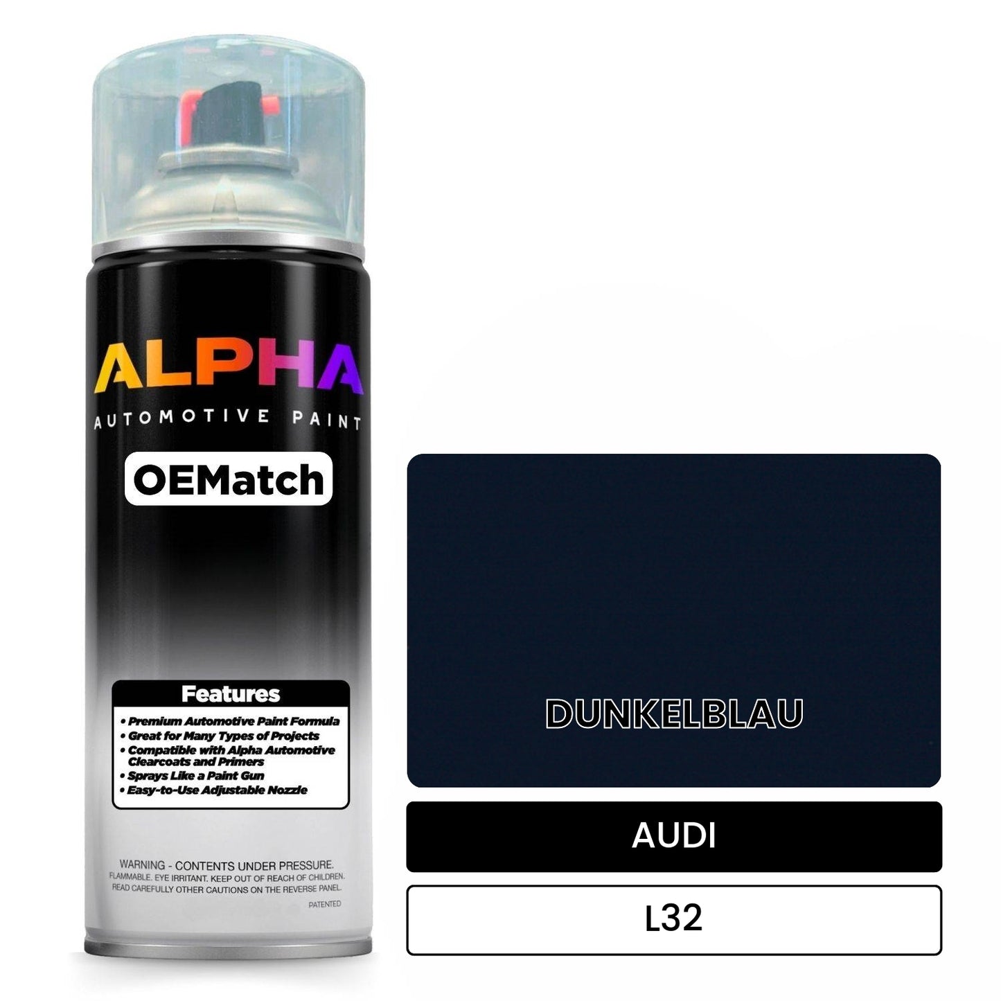 AUDI Dark Blue L32 OEMatch Spraycan