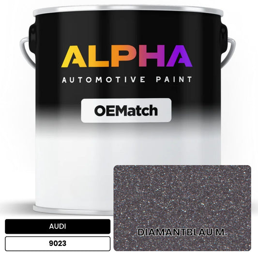 AUDI Diamond Blue Metallic 9023 OEMatch Basecoat
