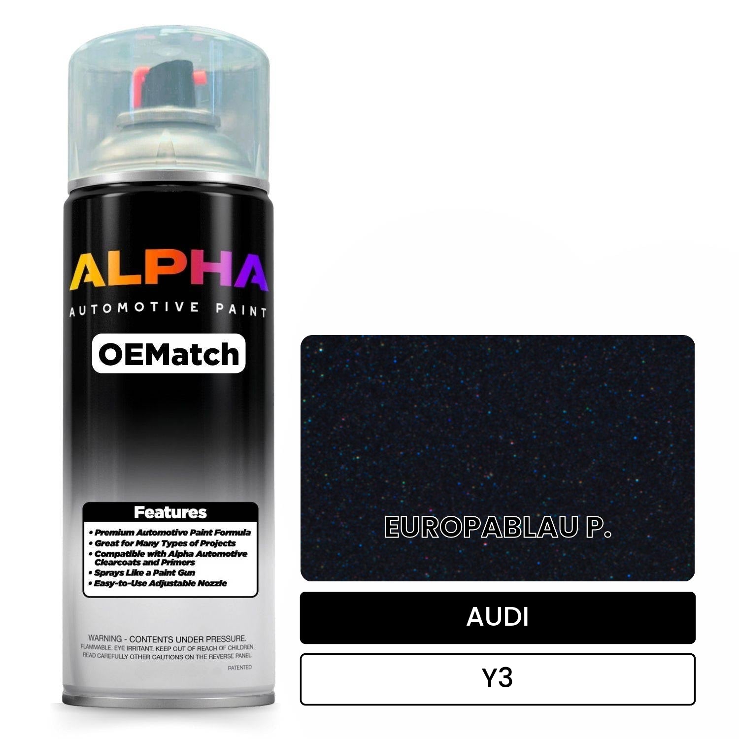 AUDI Europe Blue Y3 OEMatch Spraycan