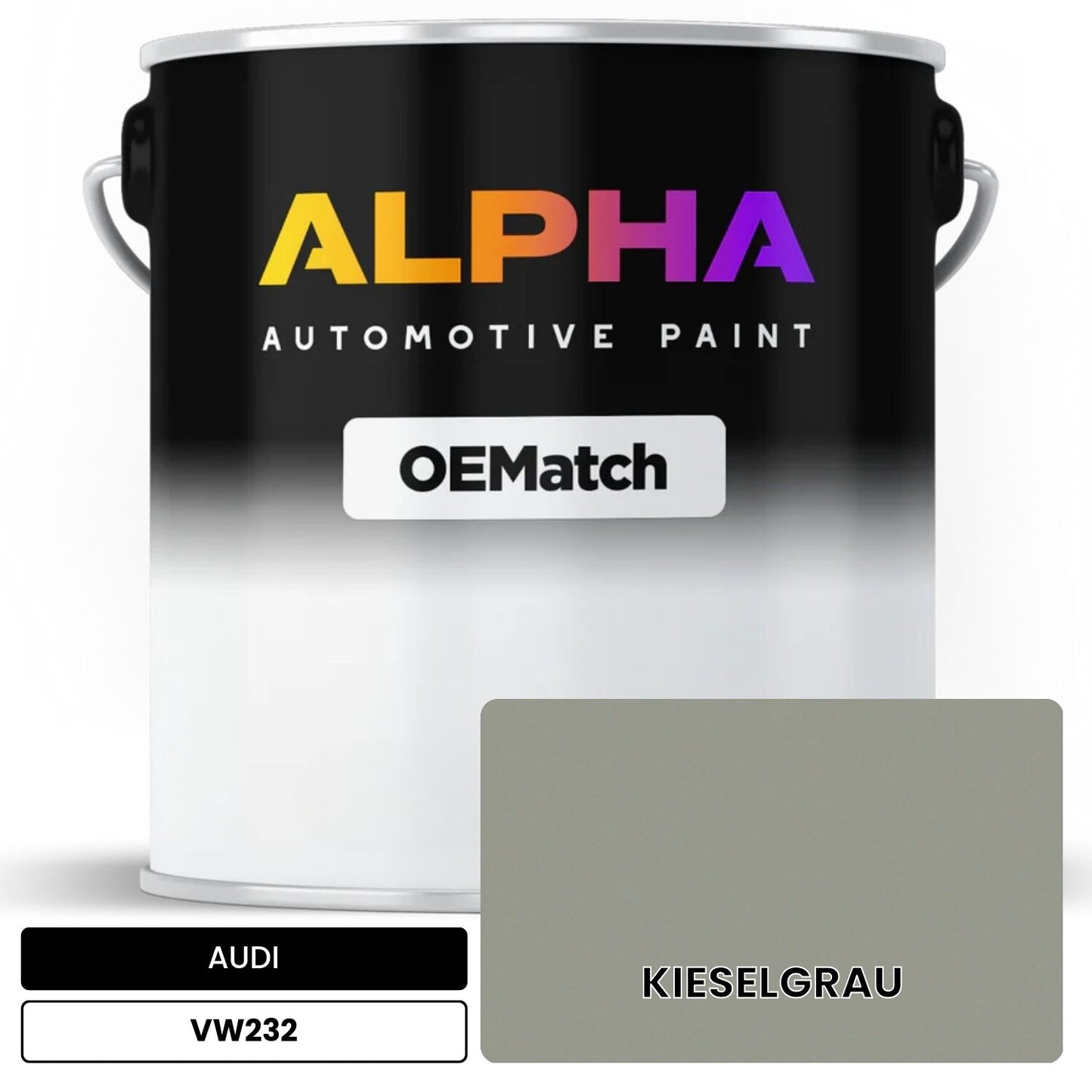 AUDI Flint Gray VW232 OEMatch Basecoat
