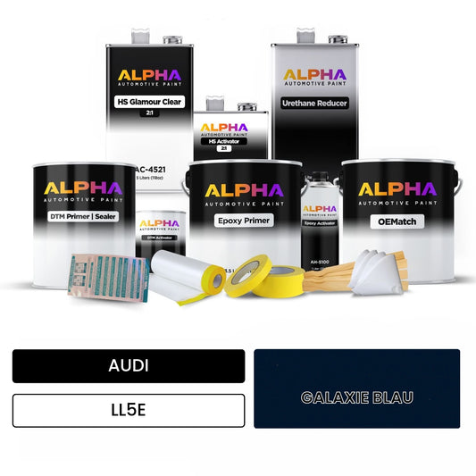 AUDI Galaxie Blue LL5E OEMatch Vehicle Paint Kit