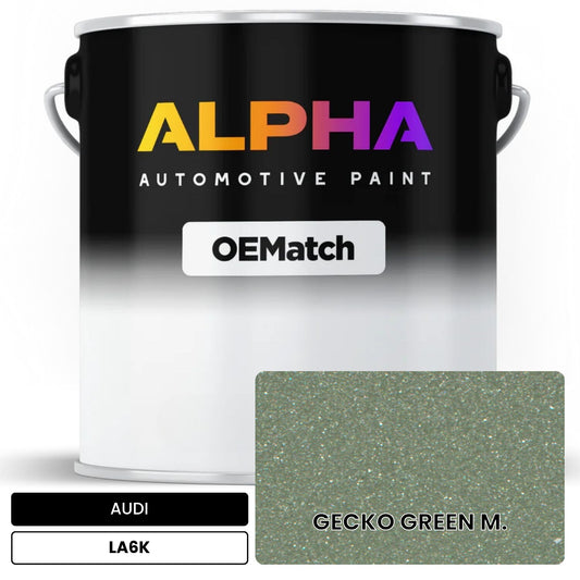 AUDI Gecko Green Metallic LA6K OEMatch Basecoat