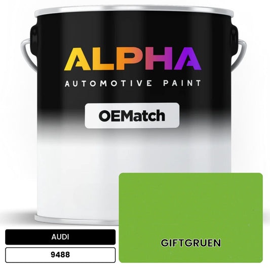 AUDI Gift Green 9488 OEMatch Basecoat
