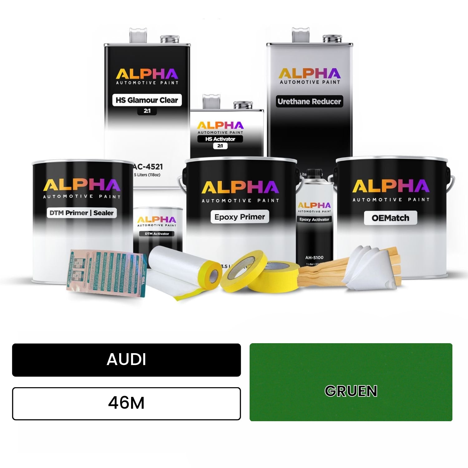 AUDI Green 46M OEMatch Vehicle Paint Kit