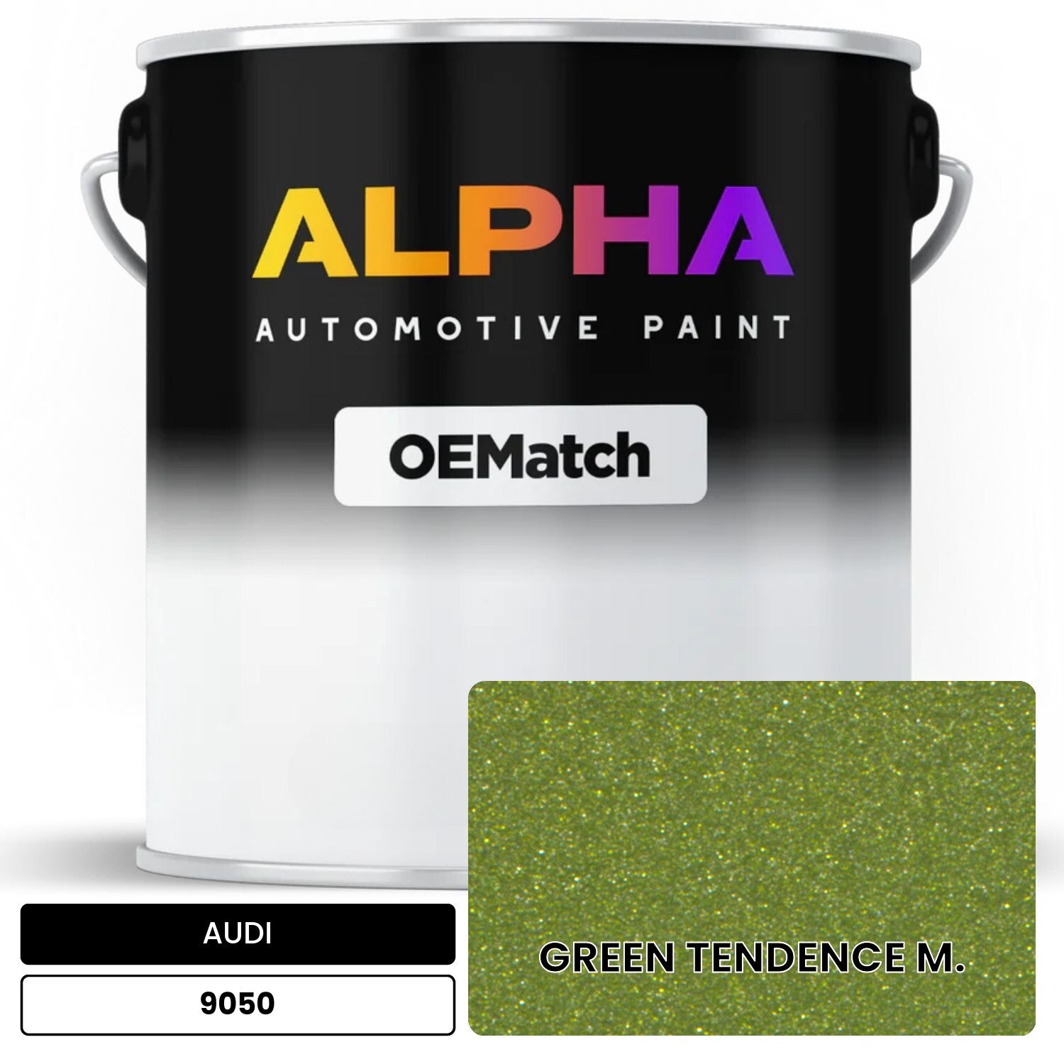 AUDI Green Tendency Metallic 9050 OEMatch Basecoat