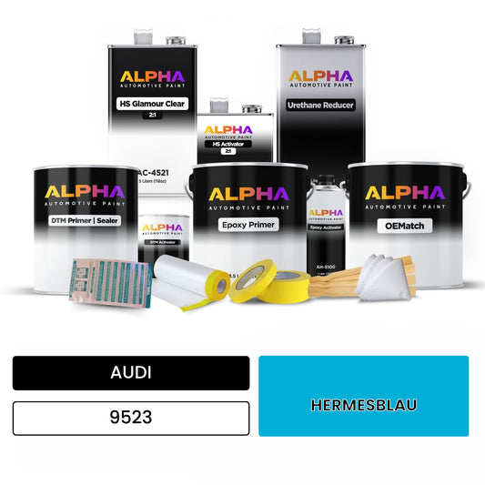 AUDI Hermes Blue 9523 OEMatch Vehicle Paint Kit