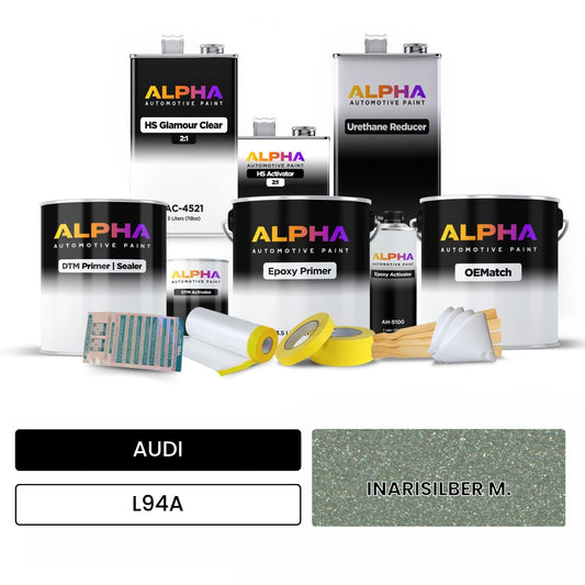 AUDI Inaris Silver Metallic L94A OEMatch Vehicle Paint Kit