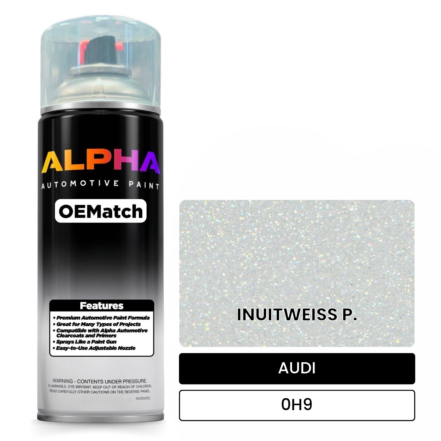 AUDI Inuit White 0H9 OEMatch Spraycan