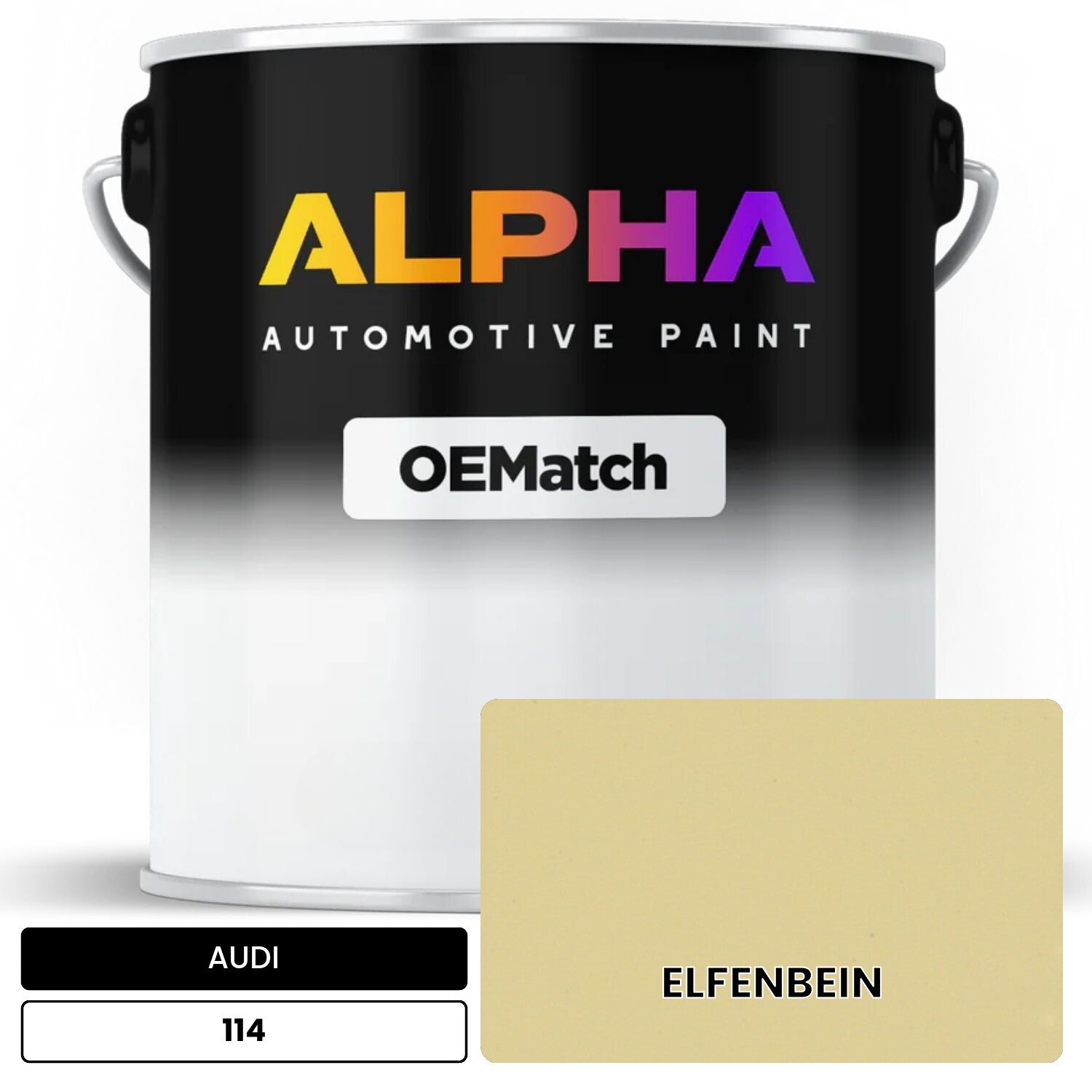 AUDI Ivory 114 OEMatch Basecoat