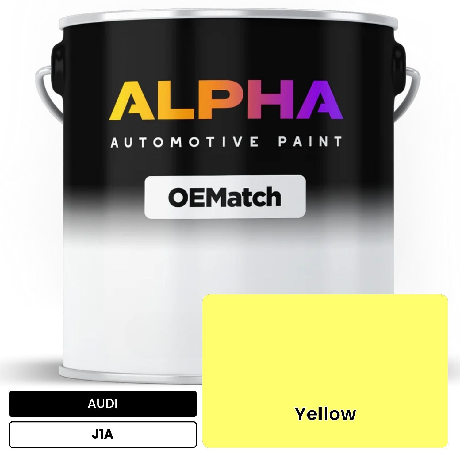 AUDI Yellow J1A OEMatch Basecoat
