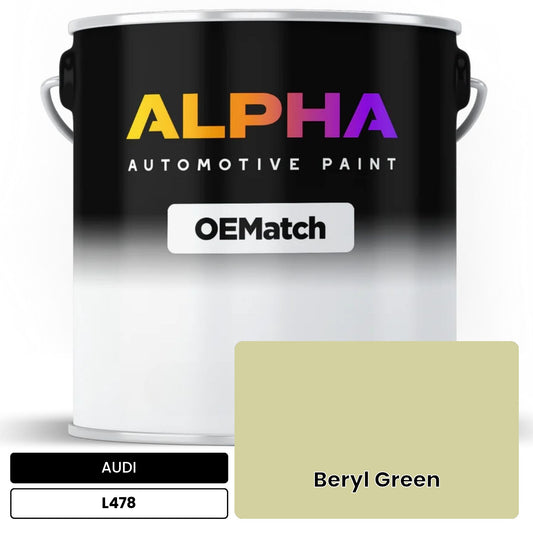 AUDI Beryl Green L478 OEMatch Basecoat