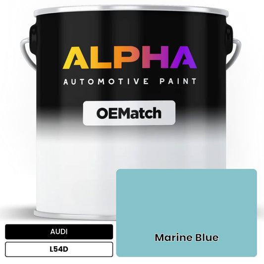 AUDI Marine Blue L54D OEMatch Basecoat