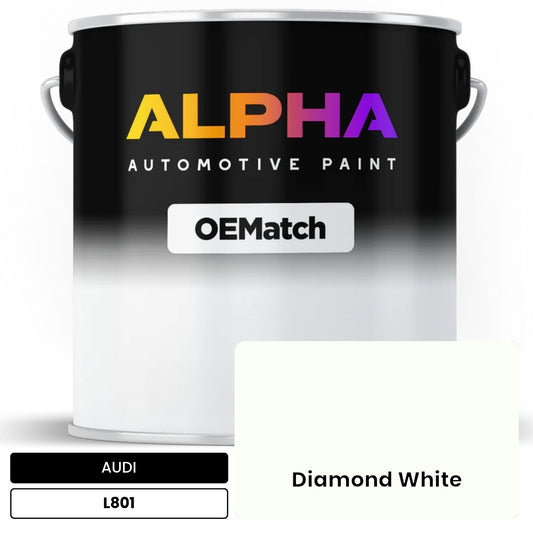AUDI Diamond White L801 OEMatch Basecoat