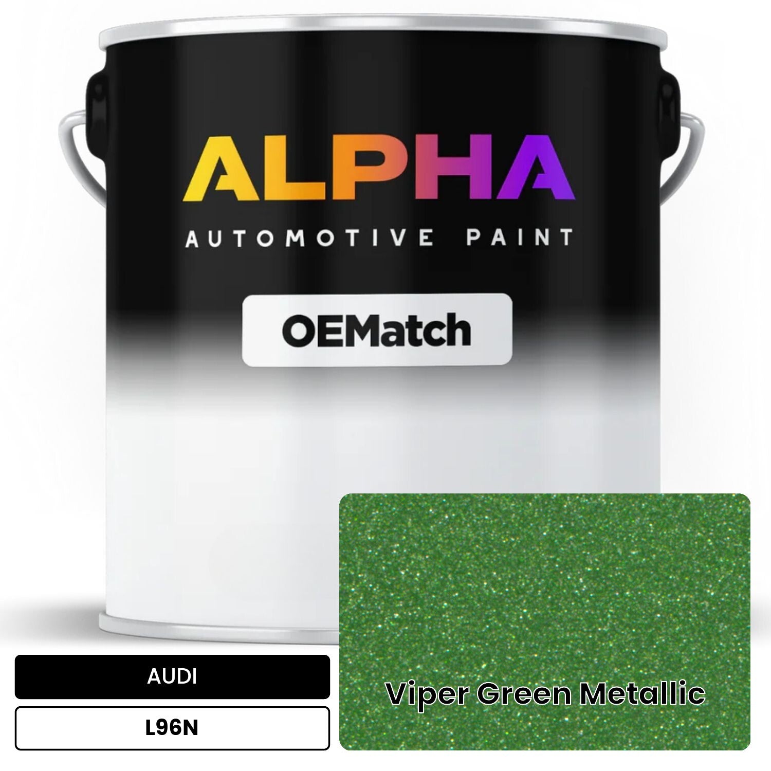 AUDI Viper Green Metallic L96N OEMatch Basecoat