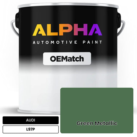 AUDI Green Metallic L97P OEMatch Basecoat
