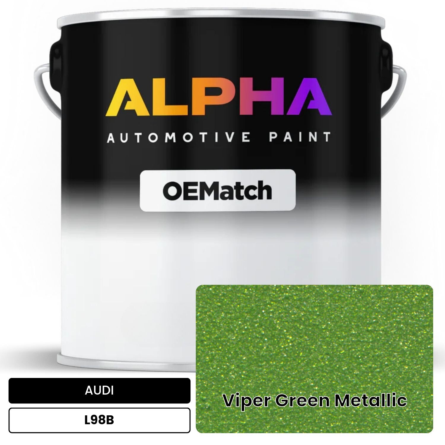AUDI Viper Green Metallic L98B OEMatch Basecoat