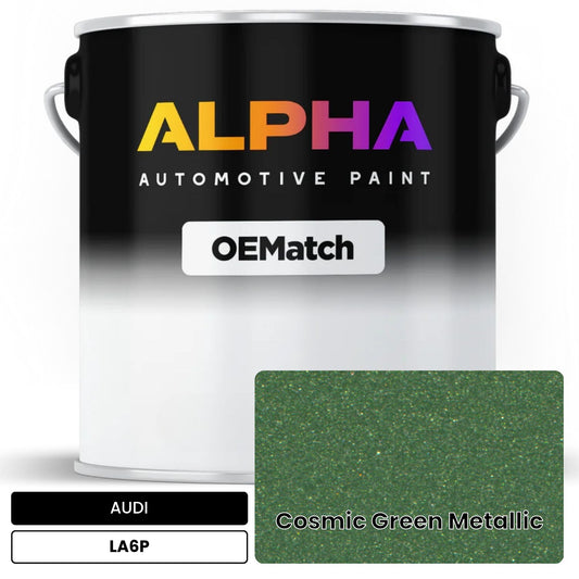 AUDI Cosmic Green Metallic LA6P OEMatch Basecoat