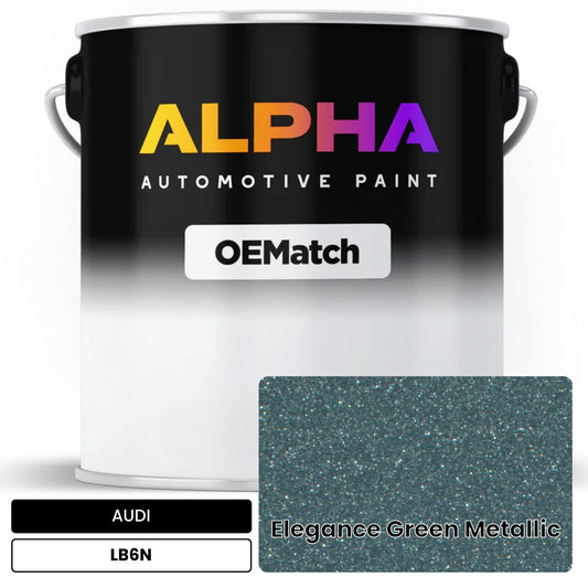 AUDI Elegance Green Metallic LB6N OEMatch Basecoat