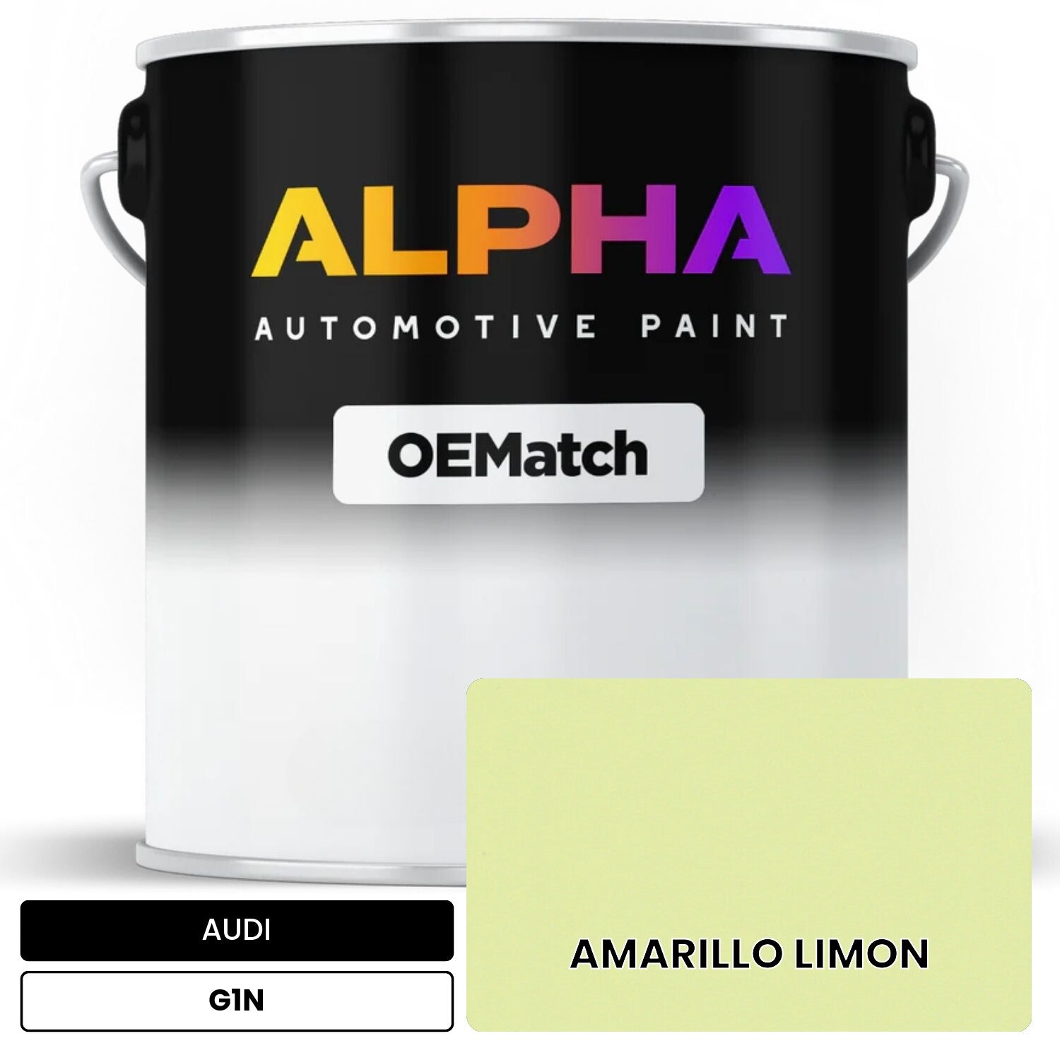 AUDI Lemon Yellow G1N OEMatch Basecoat