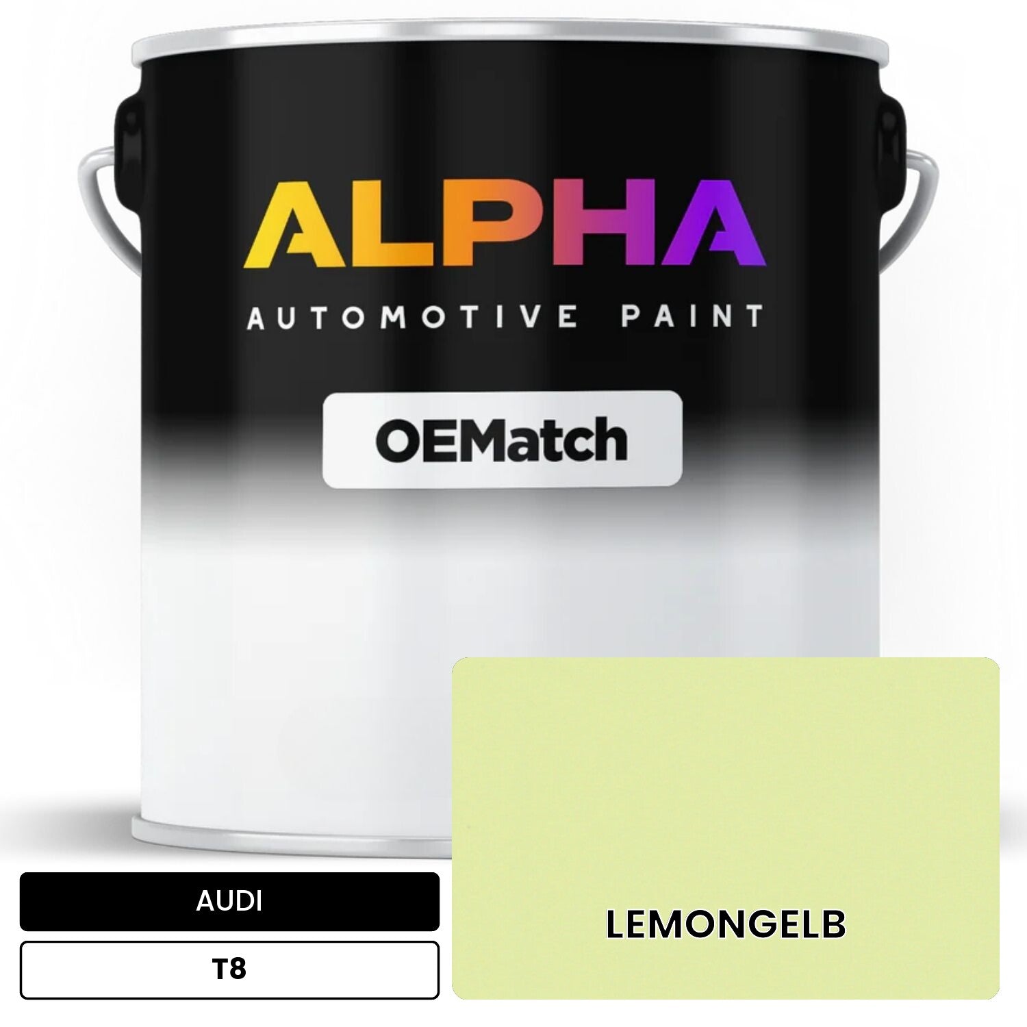 AUDI Lemon Yellow Green T8 OEMatch Basecoat