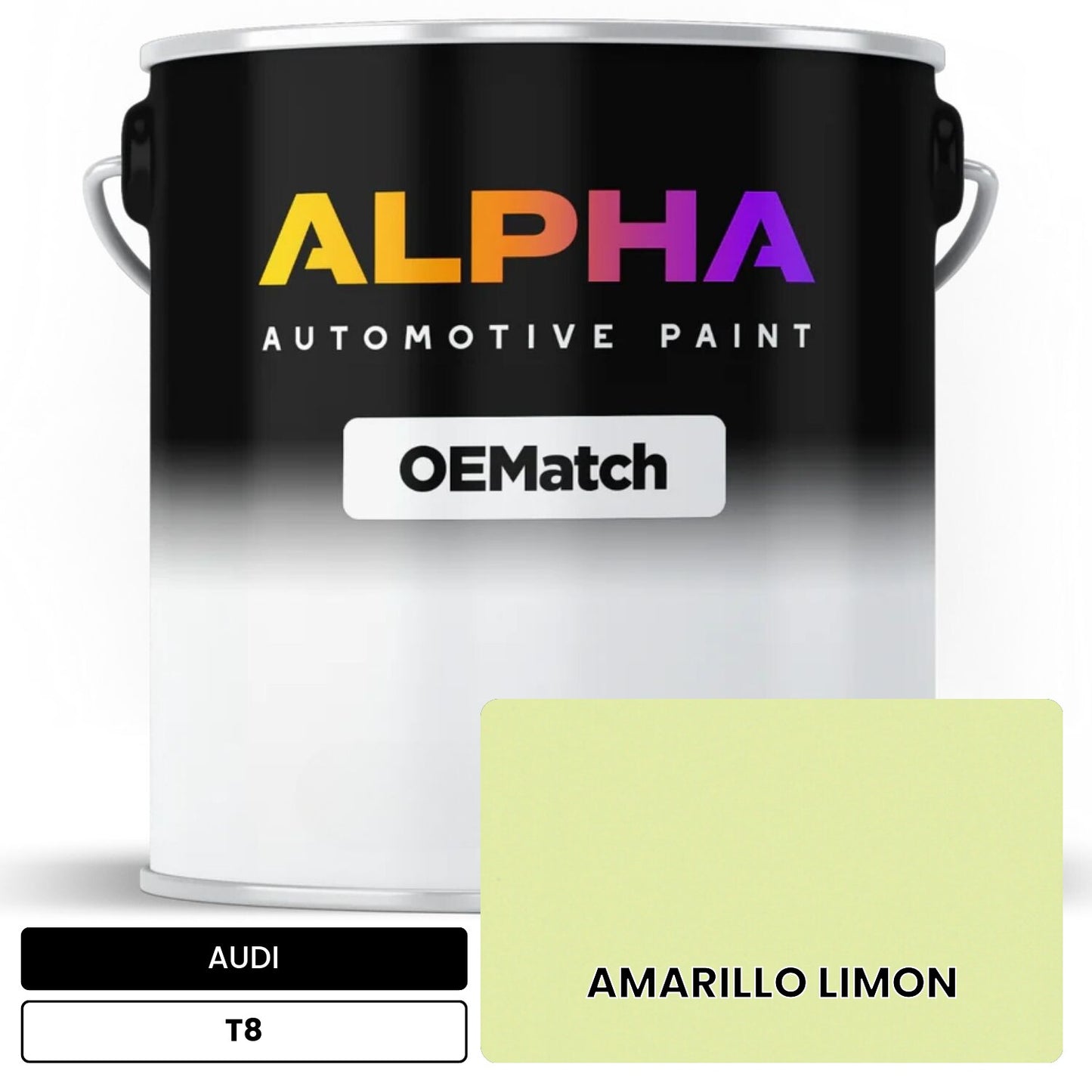 AUDI Lemon Yellow T8 OEMatch Basecoat