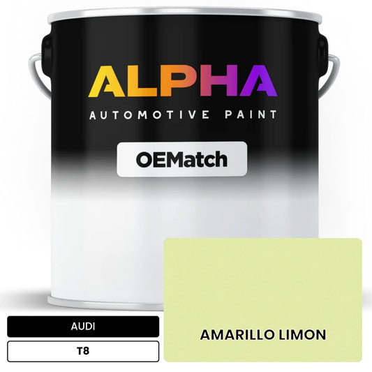 AUDI Lemon Yellow T8 OEMatch Basecoat