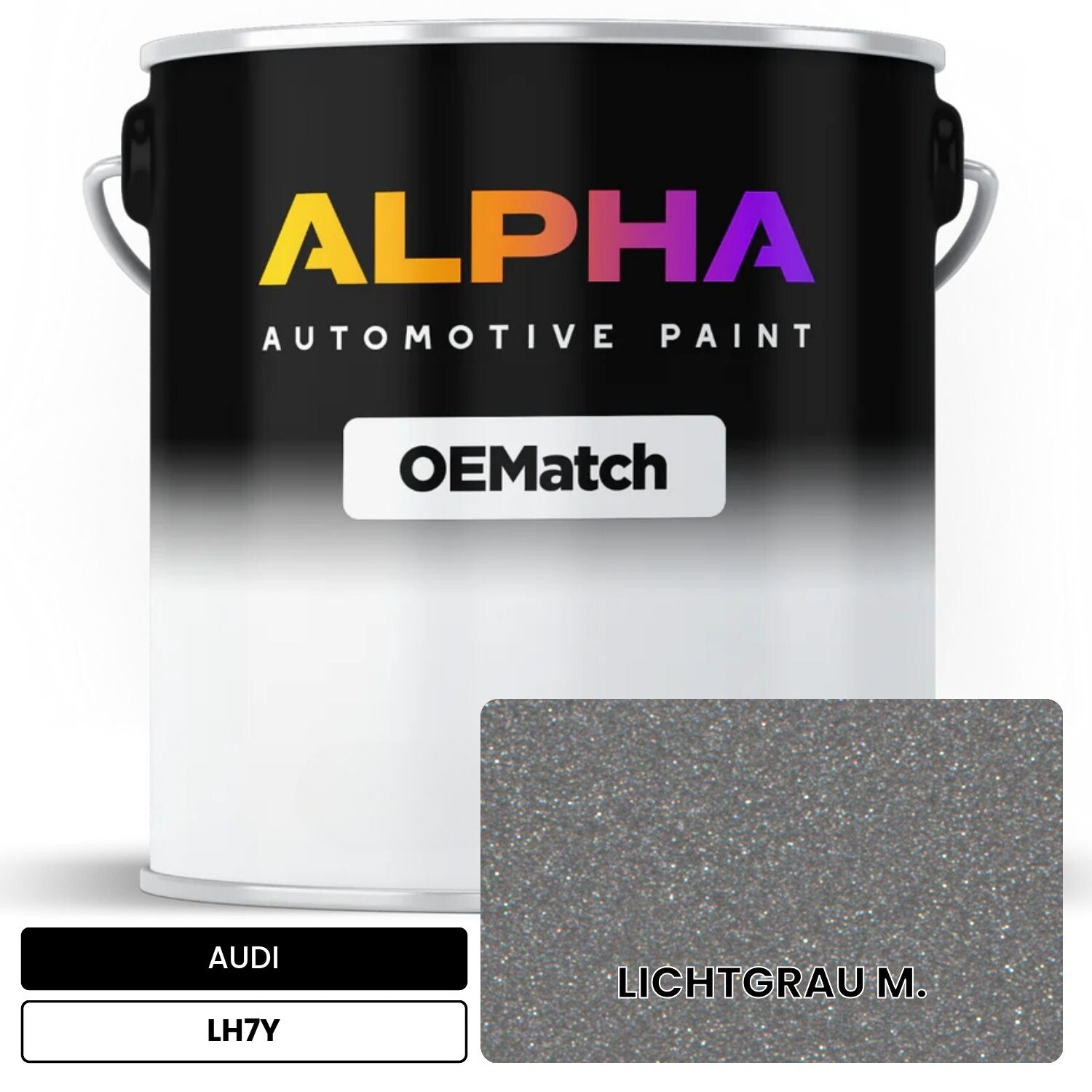 AUDI Light Gray Metallic LH7Y OEMatch Basecoat