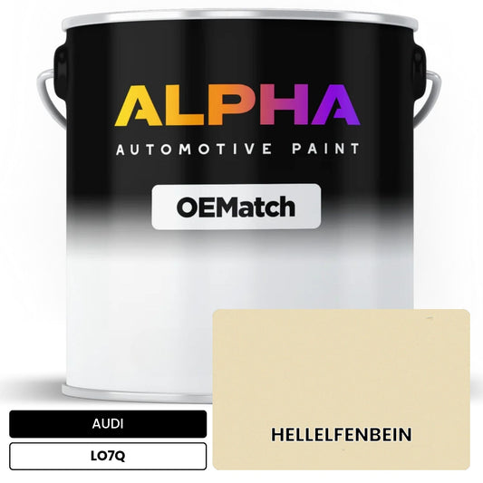 AUDI Light Ivory LO7Q OEMatch Basecoat