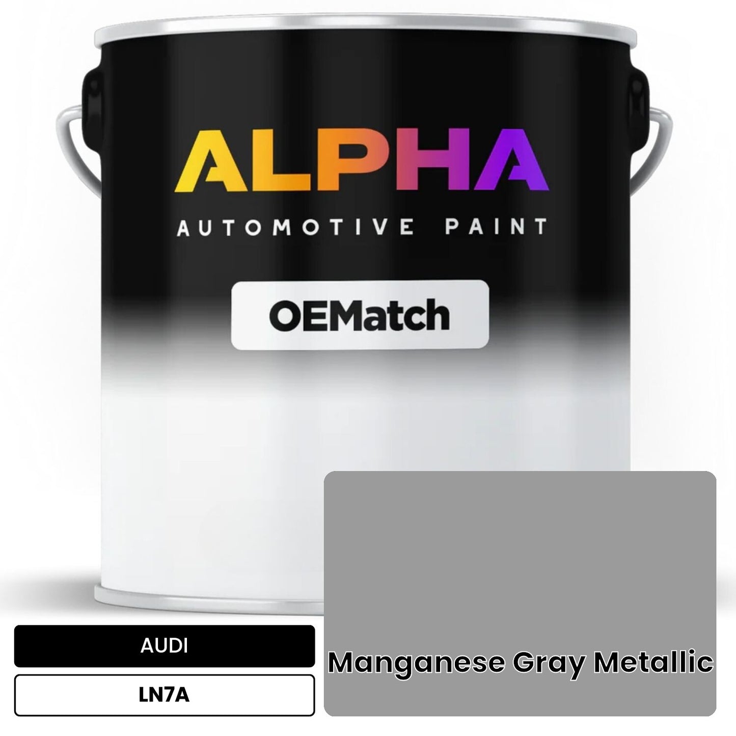 AUDI Manganese Gray Metallic LN7A OEMatch Basecoat