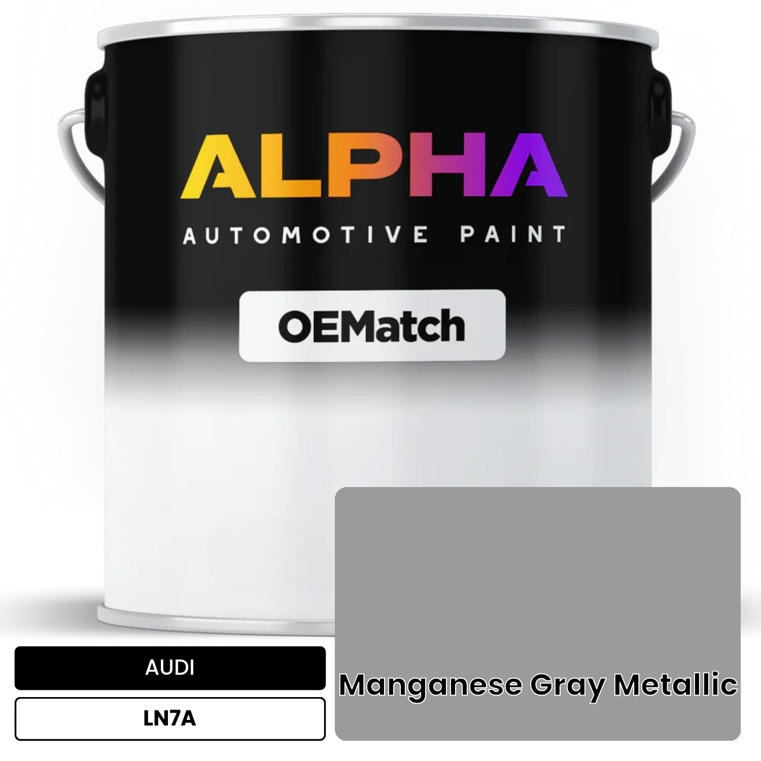 AUDI Manganese Gray Metallic LN7A OEMatch Basecoat